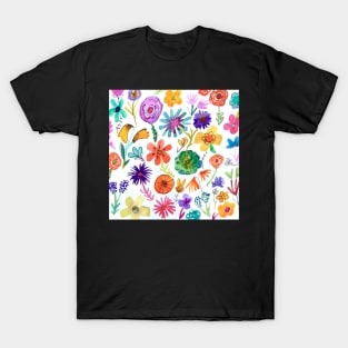 Rainbow florals T-Shirt